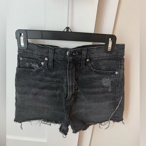 BDG Girlffriend High Rise Black Denim Shorts size 24